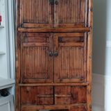 Armoire ancienne en bambou provenance Asie