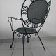Garden set in wrought iron 60s