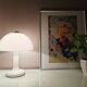Lampe de table blanche champignon années 1970 âge spatial