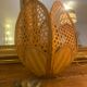 Wicker wall lamp