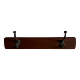 Scandinavian coat rack in solid teak from the 1970s.