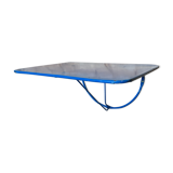 Folding iron wall table