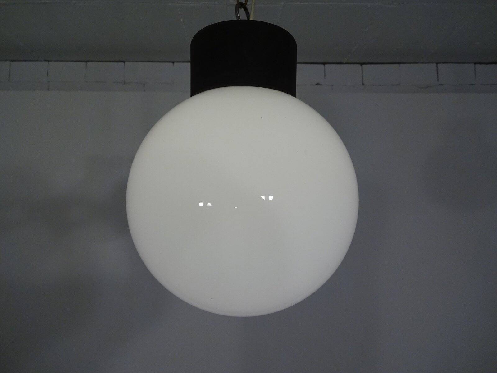 Opaline Glass Ceiling Lamp from Limburg, 1960s