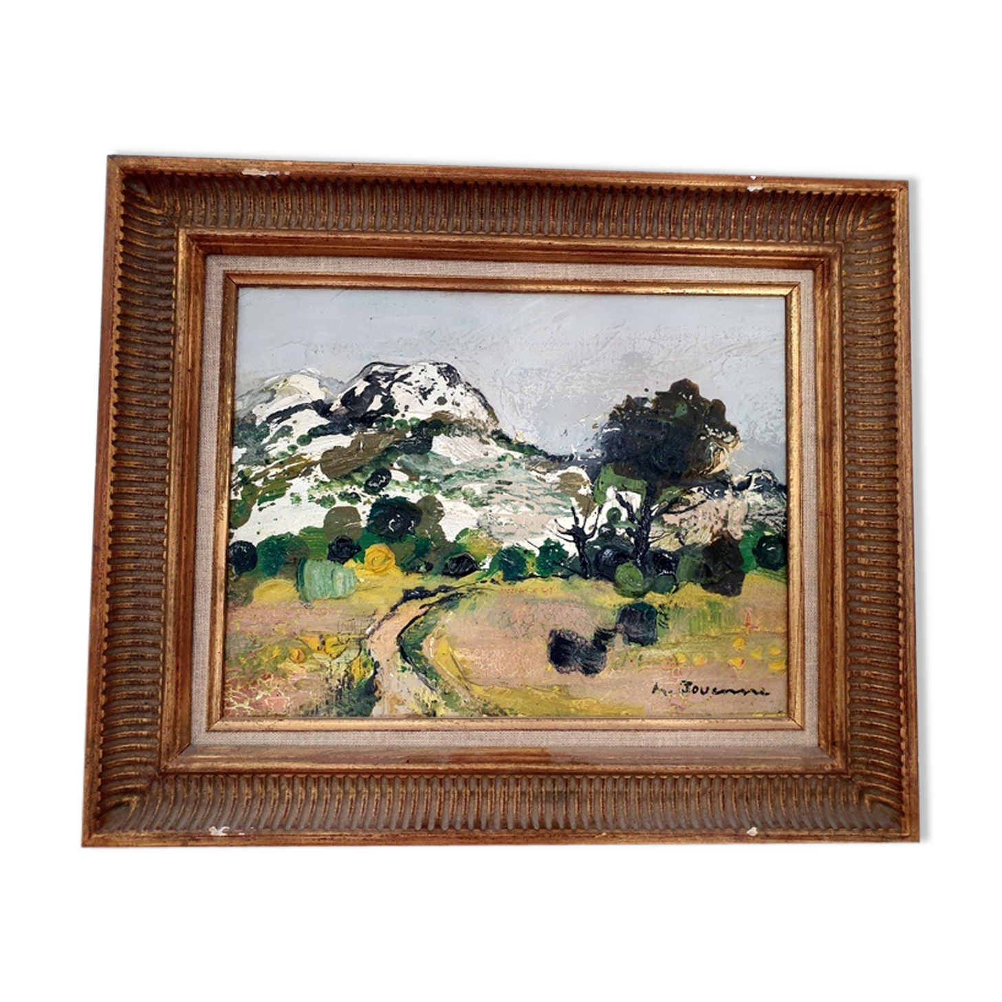 Huile sur toile - Campagne Provençal - Michel Jouenne