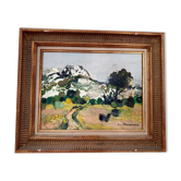 Huile sur toile - Campagne Provençal - Michel Jouenne