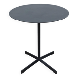 Hay charcoal-coloured black metal round table