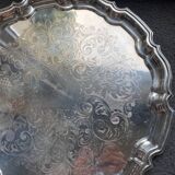 Silver metal tray