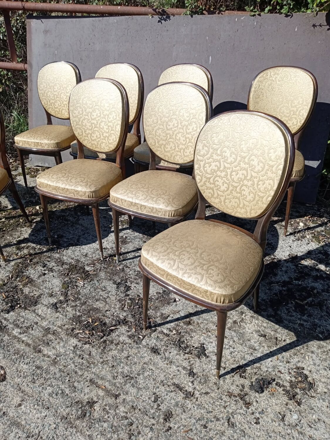 Set of 8 Louis XVI style chairs