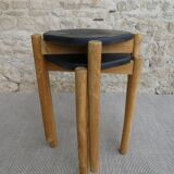 Paire de tabourets en bois
