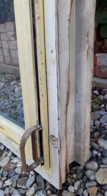 Wooden canopy 3 windows with bellows and abbatant