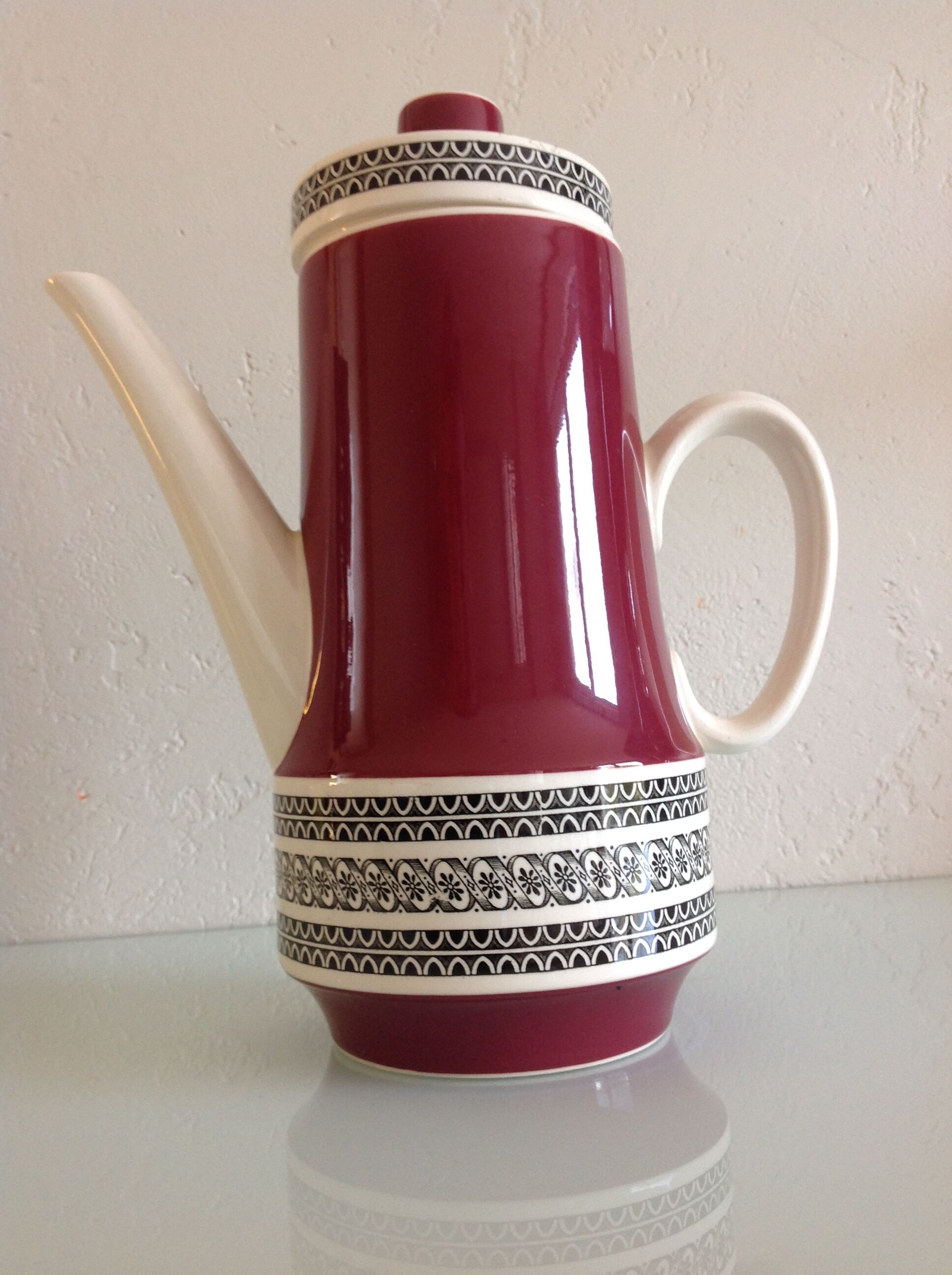 Rubin décor coffee maker by Villeroy & Boch / vintage 50s-60s