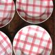 A set of 6 flat plates Nappe Rose Moulin des Loups