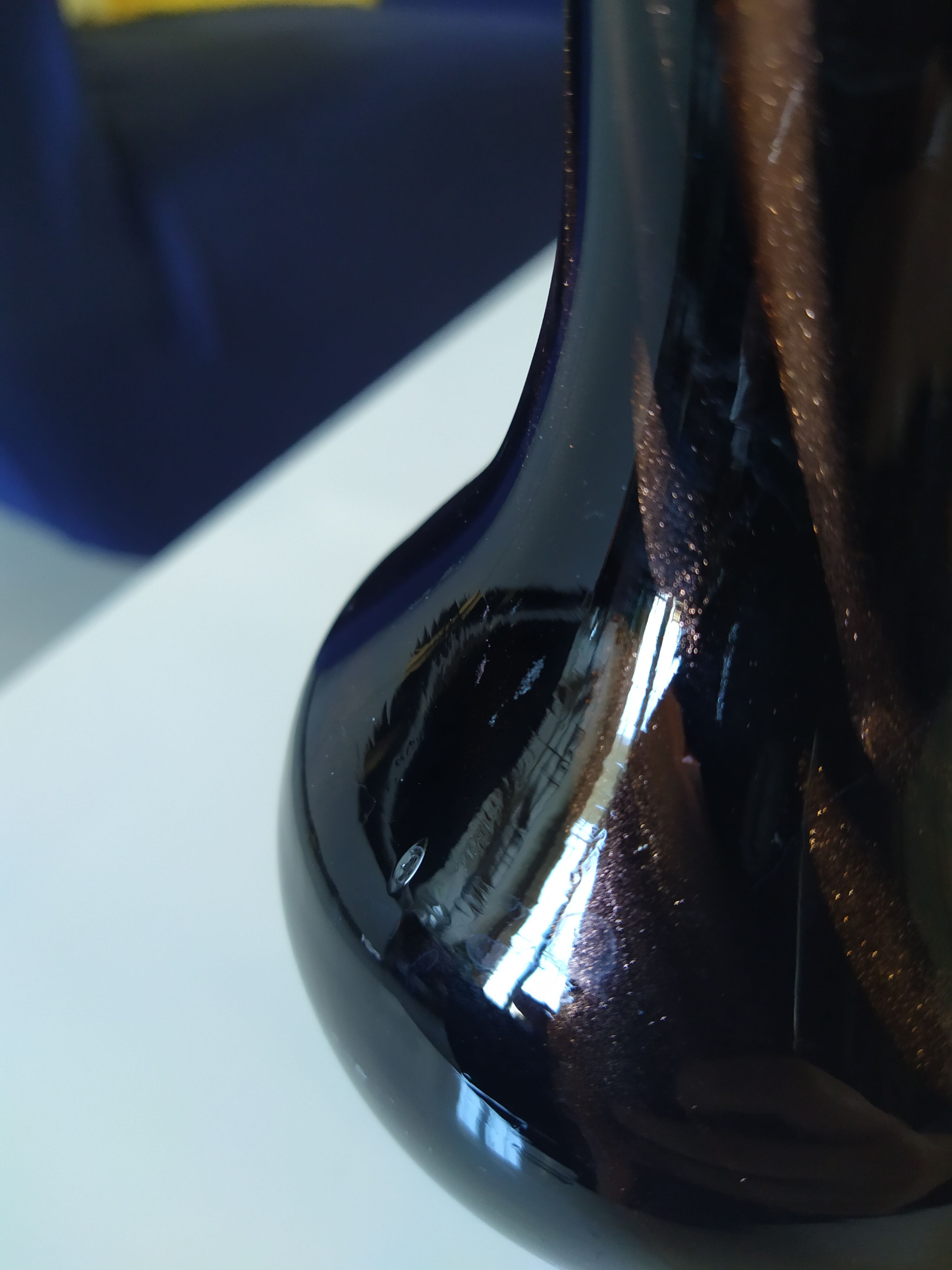 Black and golden vase