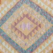 Handmade Grey Large  Kilim Rug, Geometric Flatweave Wool Carpet 294x218 cm