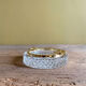 Crystal ashtray and golden mount