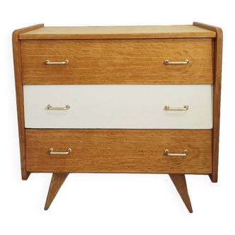 Vintage chest of drawers with compass feet