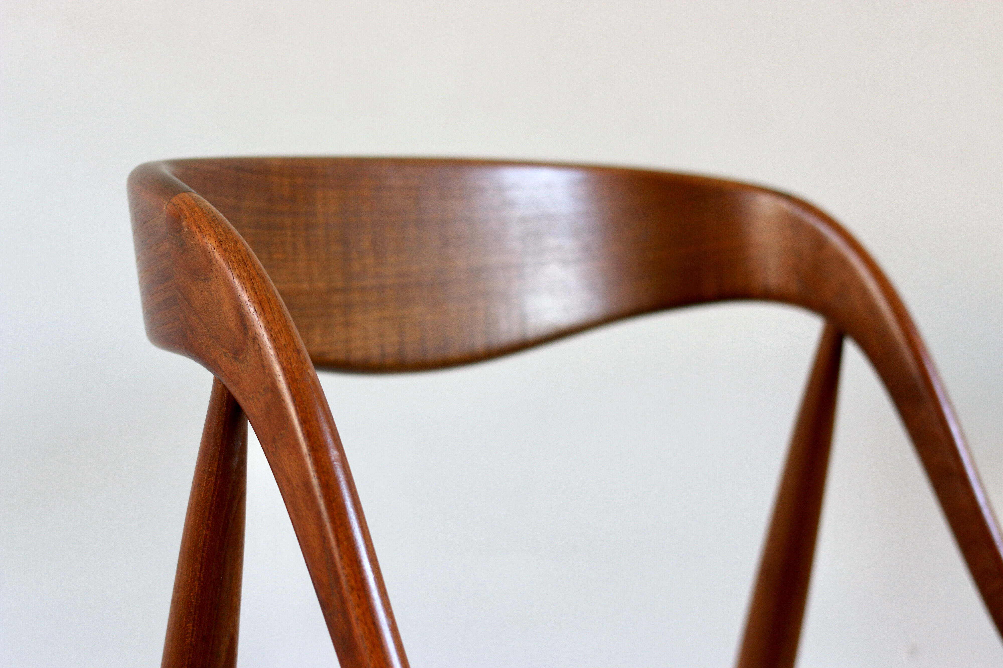 Pair of Scandinavian teak chairs Johannes Andersen 1960