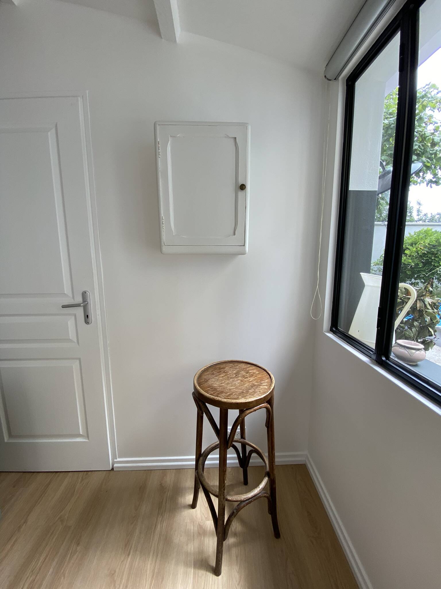 Vintage wall cabinet, White medicine cabinet