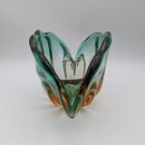 Vide-poche vase verre soufflé coquillage murano seguso bullicante