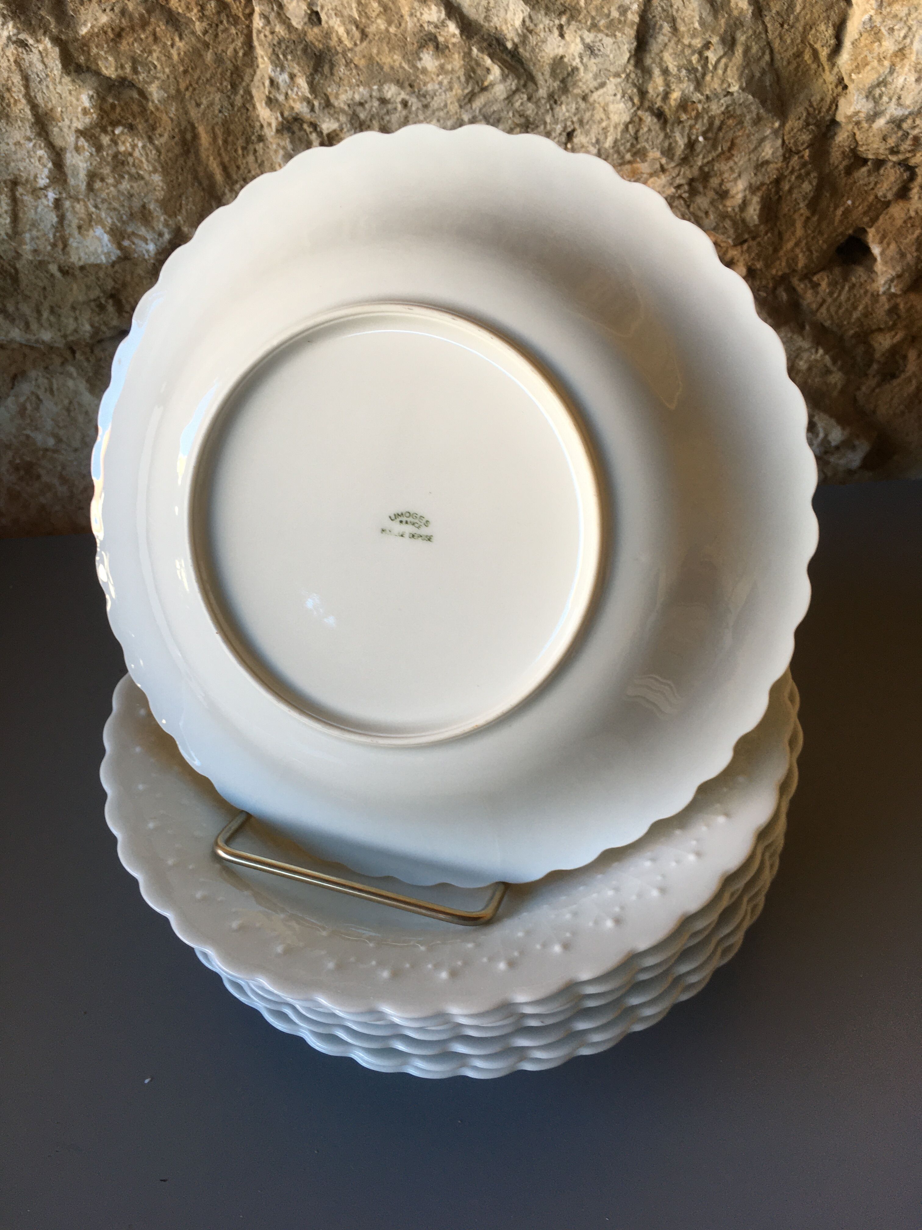 8 porcelain hollow plates Limoges