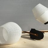 Pair of glass sconces, Arlus 1950