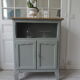 Vintage buffet green of gray, wooden tray