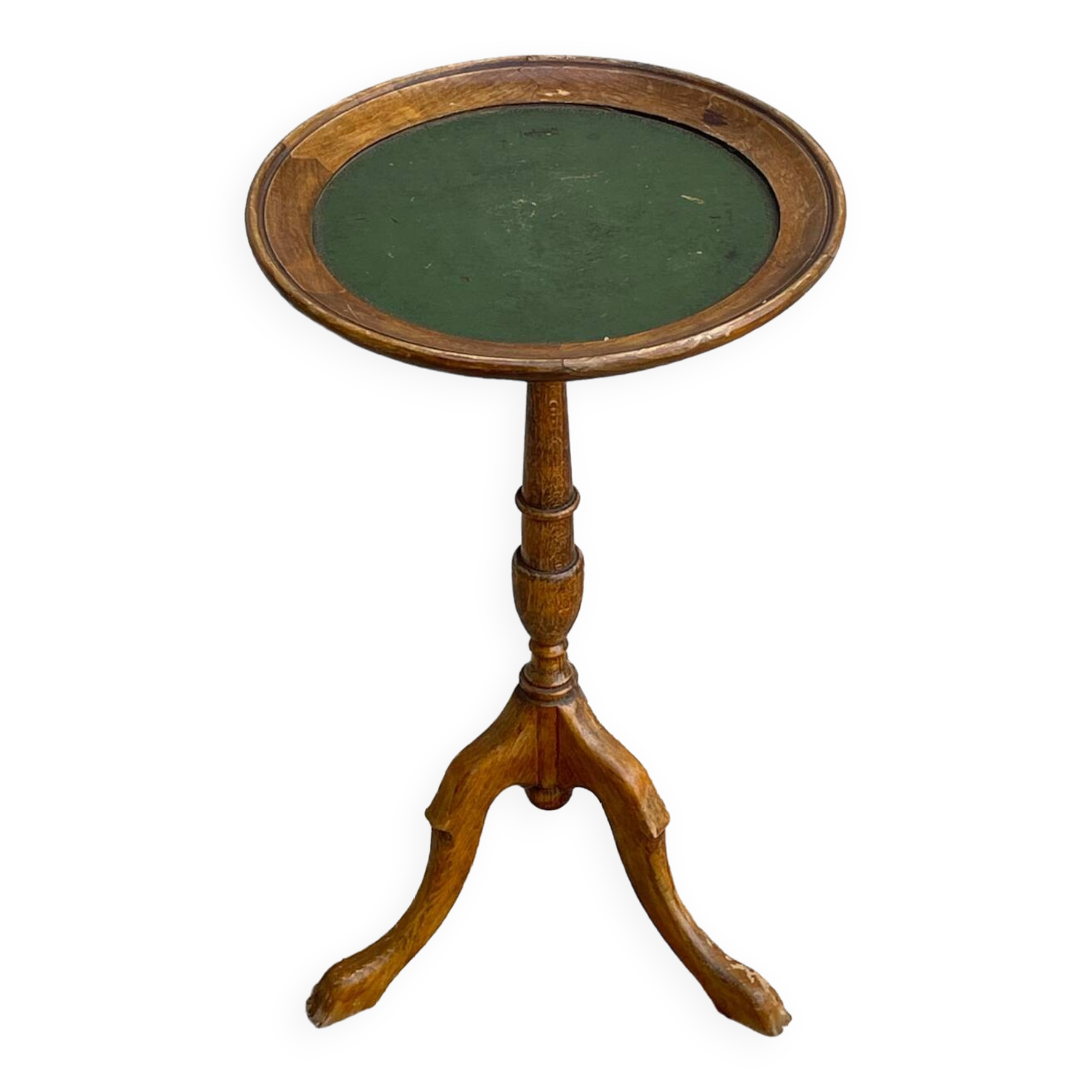 Vintage tripod pedestal table