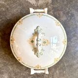Longwy ironware soup tureen, "Longpré" service