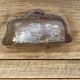 Antique patinated Parisian buffet with shell handles.