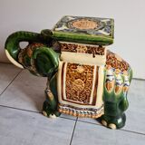 Elephant glazed earthenware
