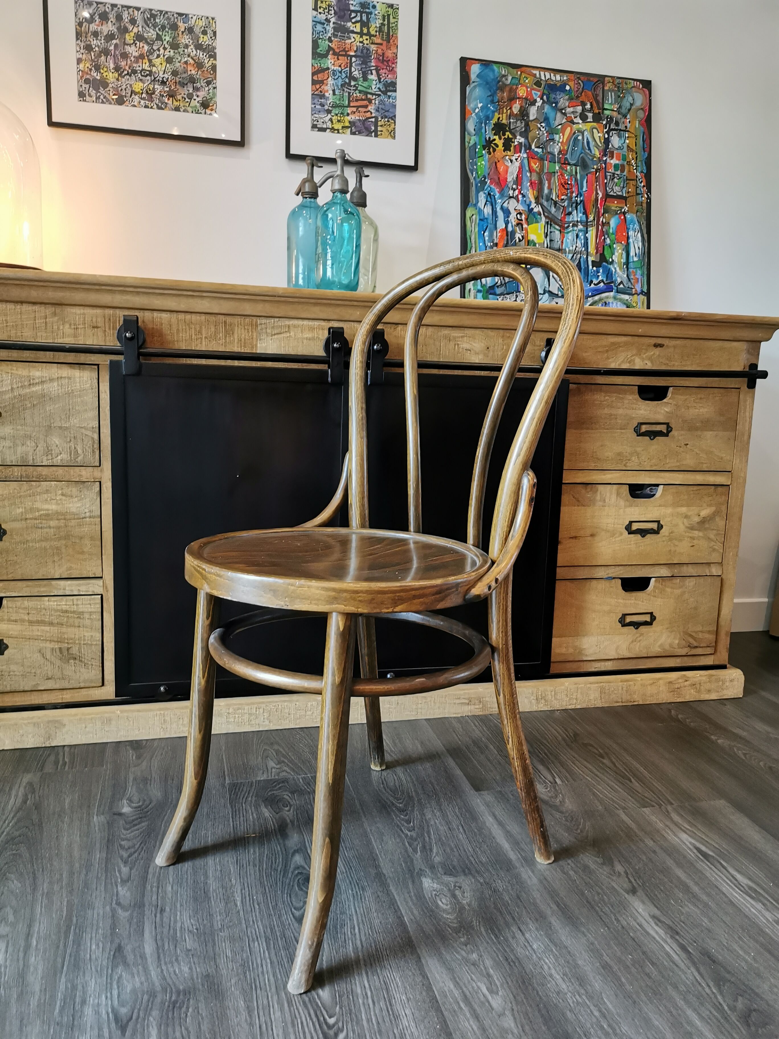 Set of 10 bistro chairs