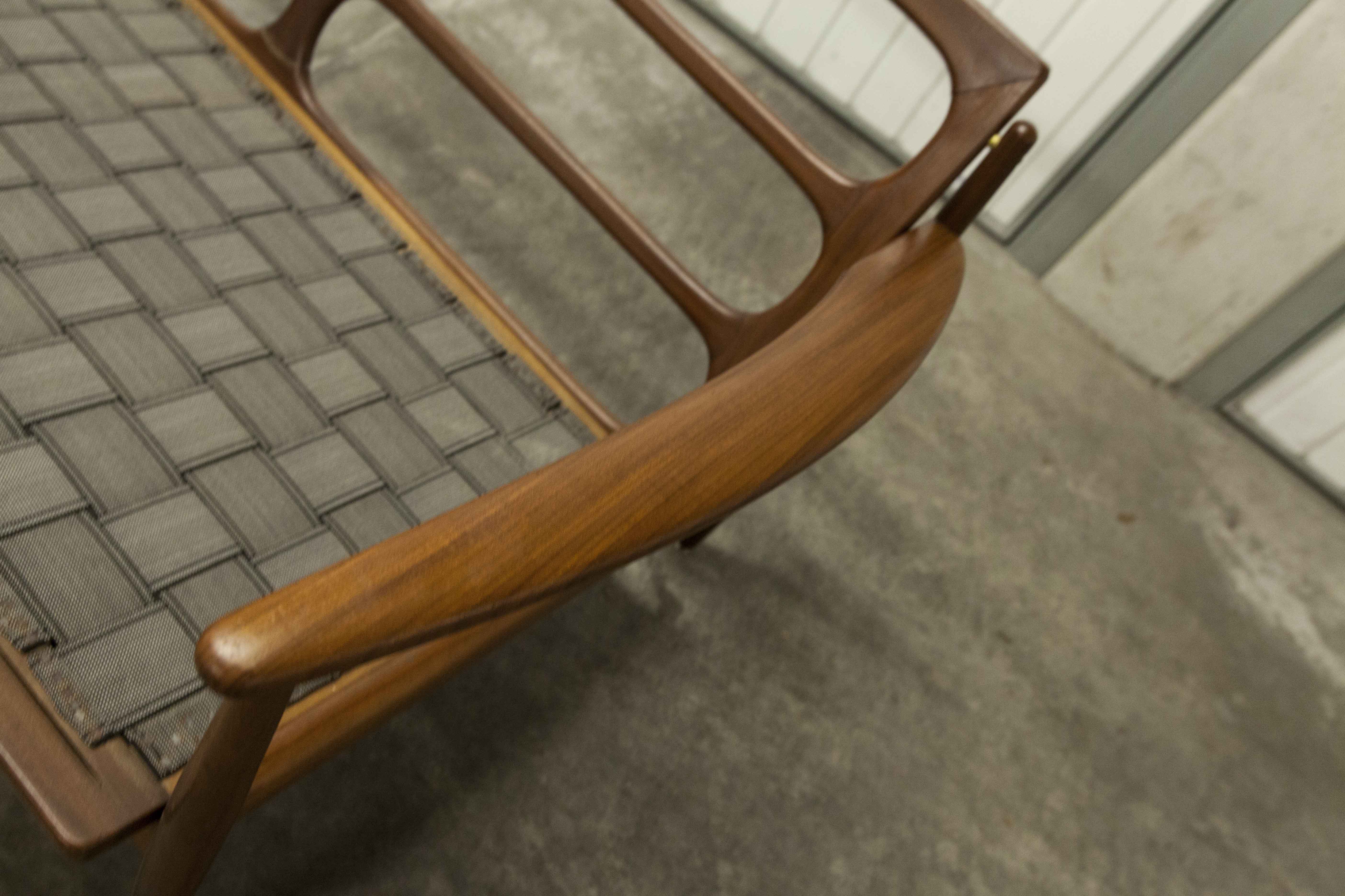 Scandinavian sofa 3 places in teak 1960 restored
