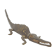 Crocodile laiton doré vintage