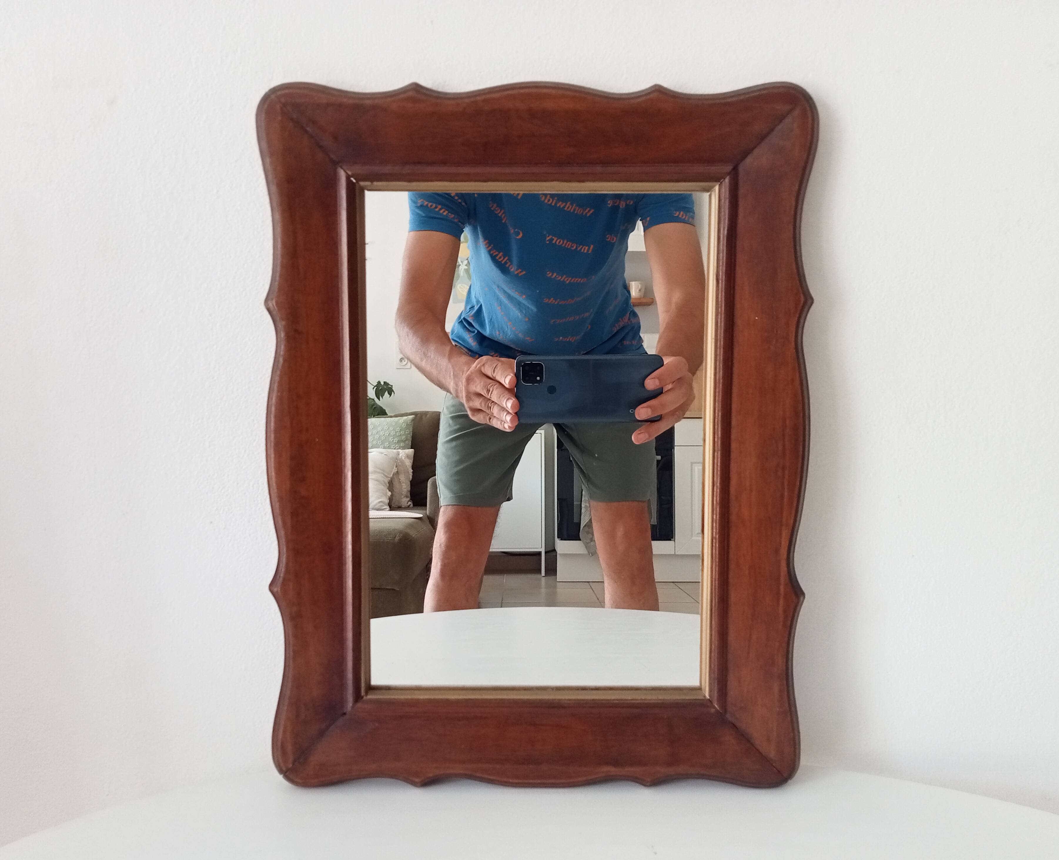 Rustic vintage mirror chic countryside
