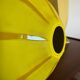 Art Deco yellow glass paste vase