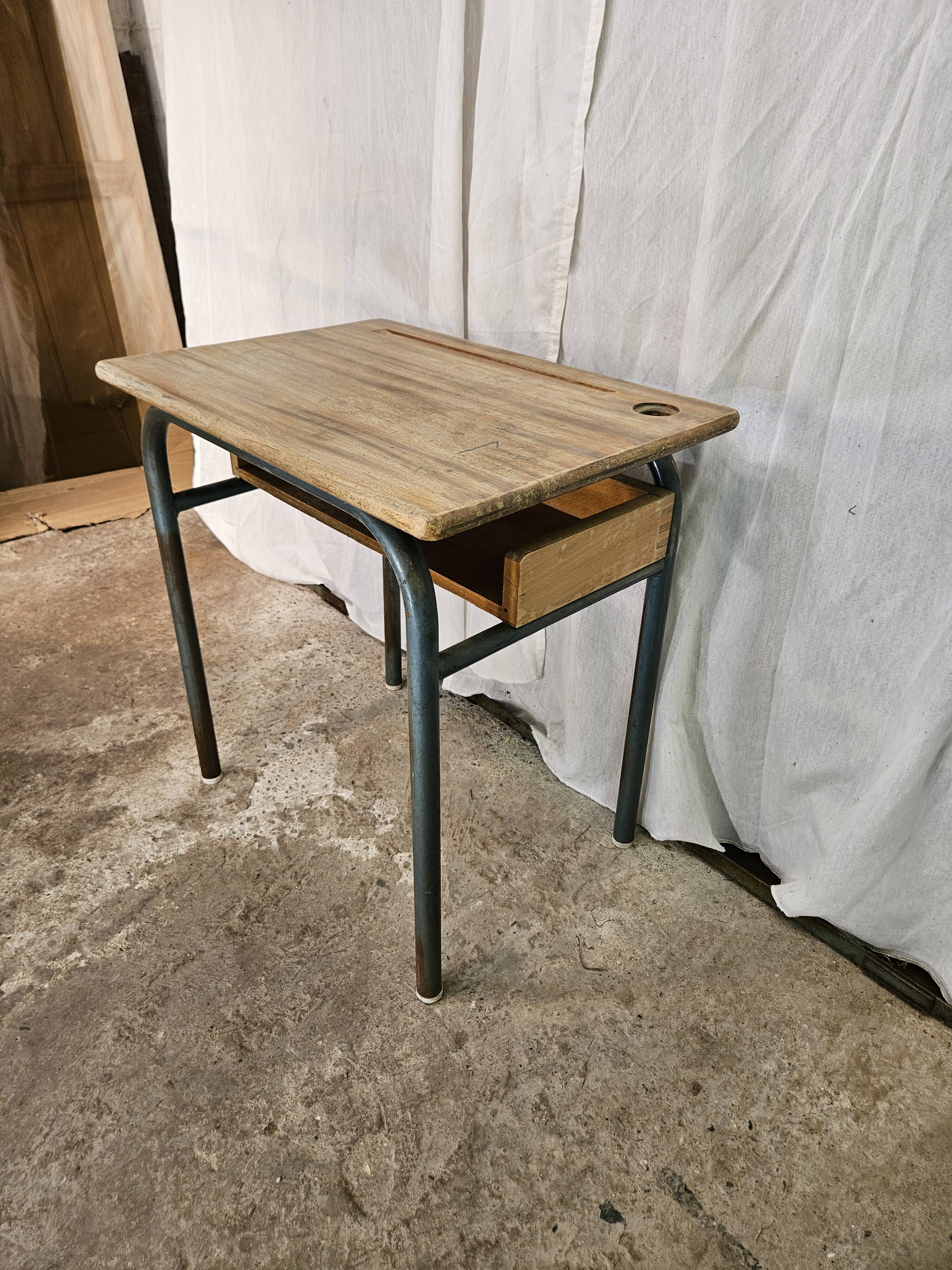 1960 school desk with locker