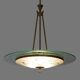 Brass and glass chandelier, 1950s