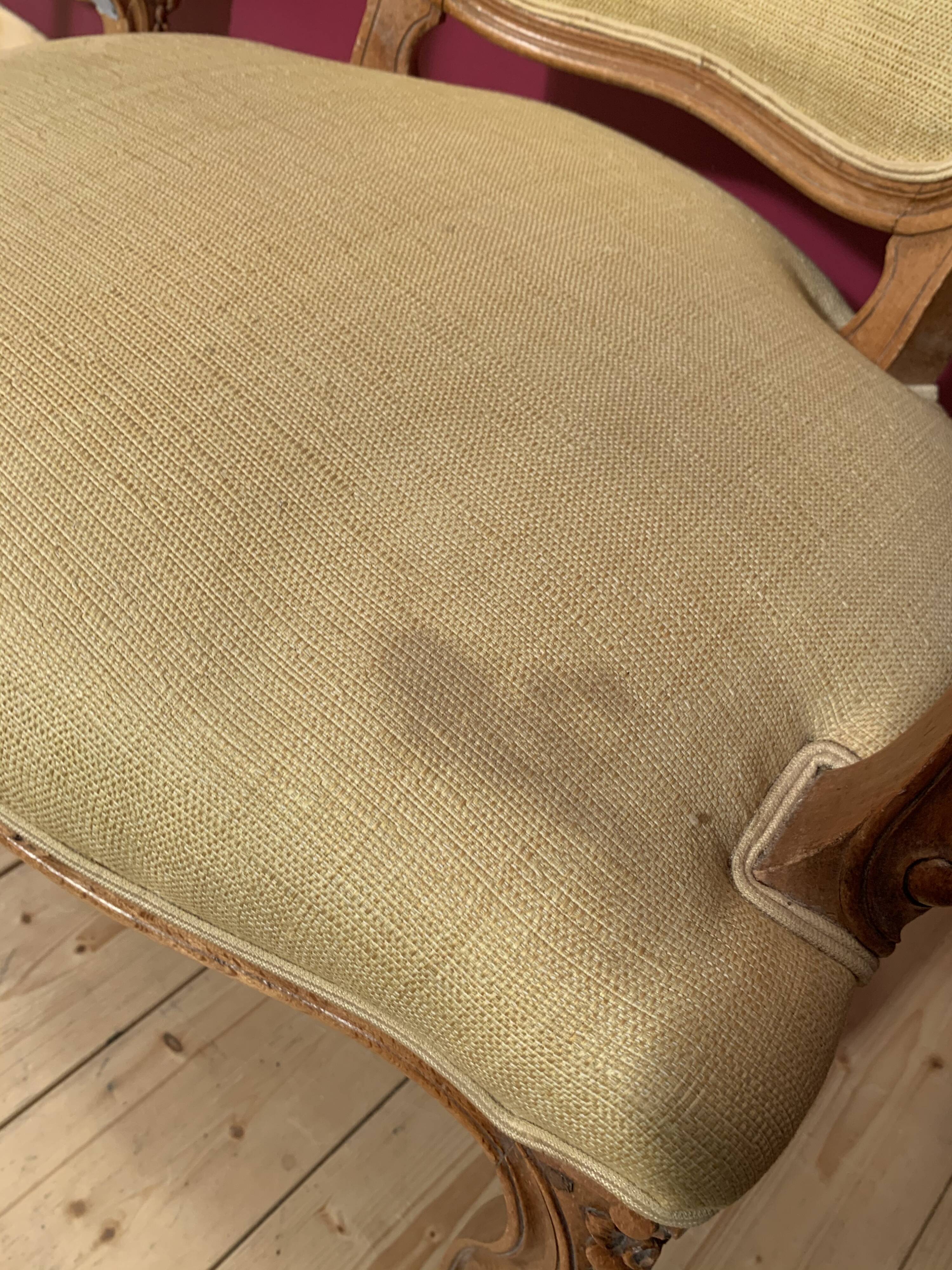 Pair baroque armchairs