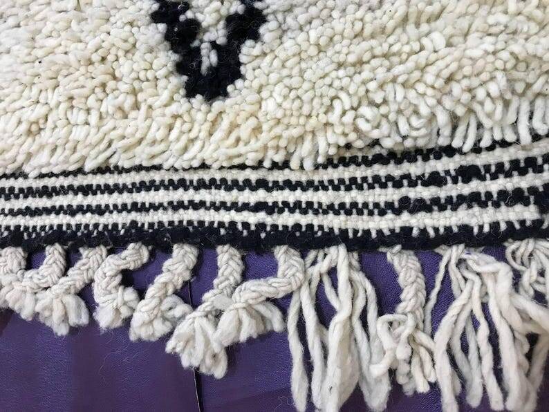 Handmade pure wool traditional hallway rug size 75/300 cm