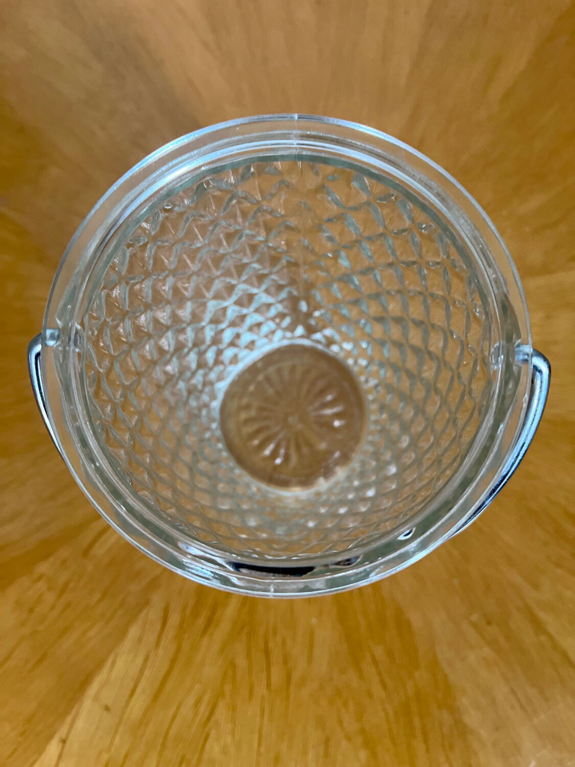 Vintage glass ice bucket