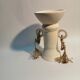 Vase fait main en argile  blanche