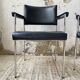 Pair of chrome office chairs