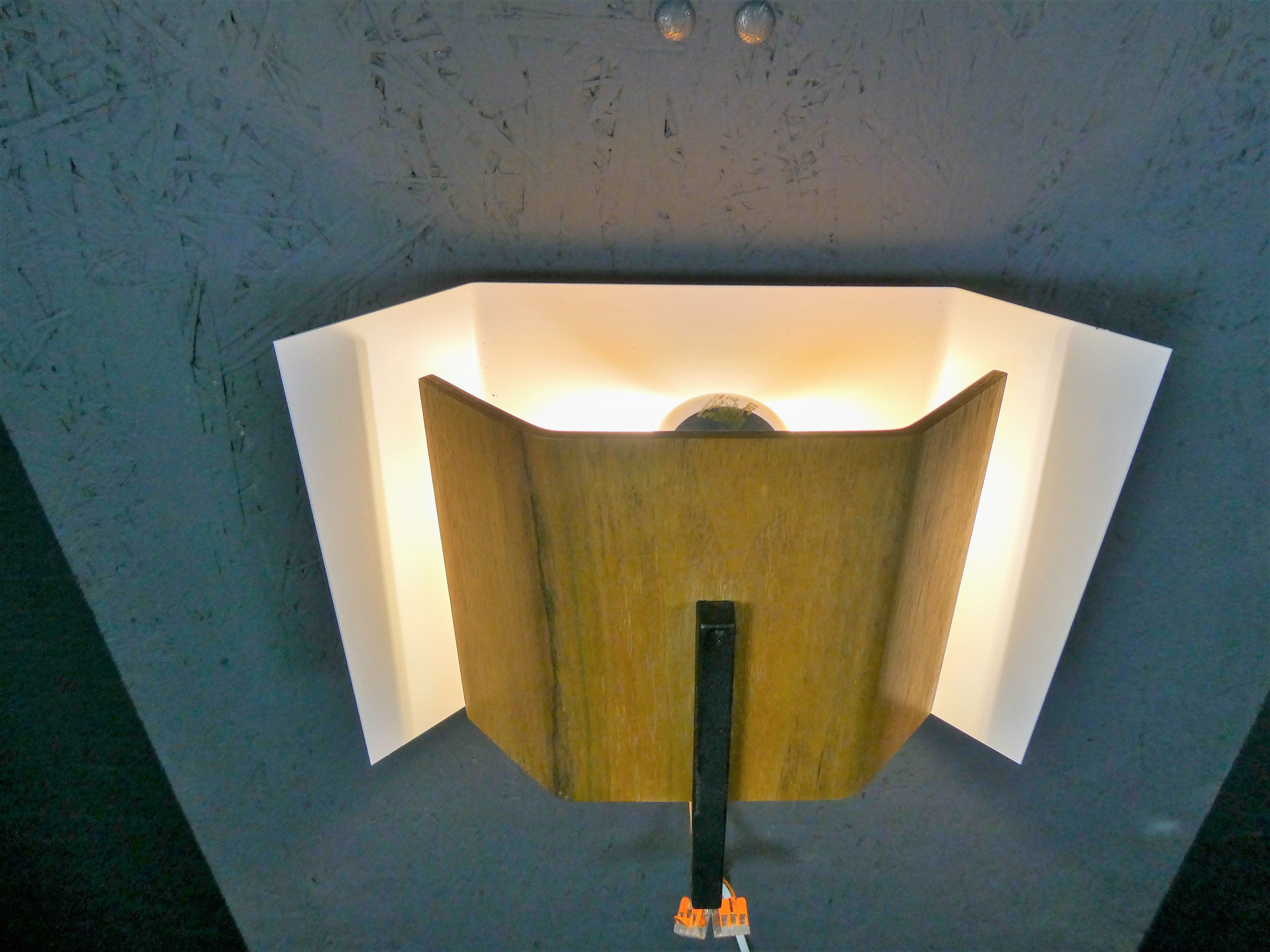 Vintage modernist wall lamp by Louis Kalff for Philips, Netherlands 1960s