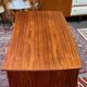 Vintage double-sided desk in teak, Scandinavian design from the 1960s.