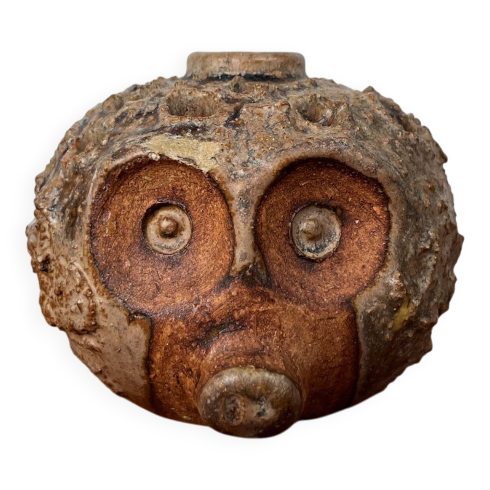 Mid-Century Modern Danish Studio Pottery Hedgehog Candleholder from Sejer Keramik, 1960s