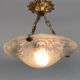 Art Deco washbasin suspension Loti Nancy, Delatte, glass paste, floral decoration