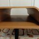 Table basse en bois cintré