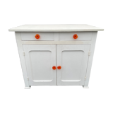 Moulded white sideboard
