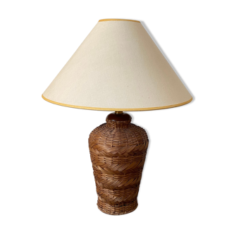 Vintage wicker lamp