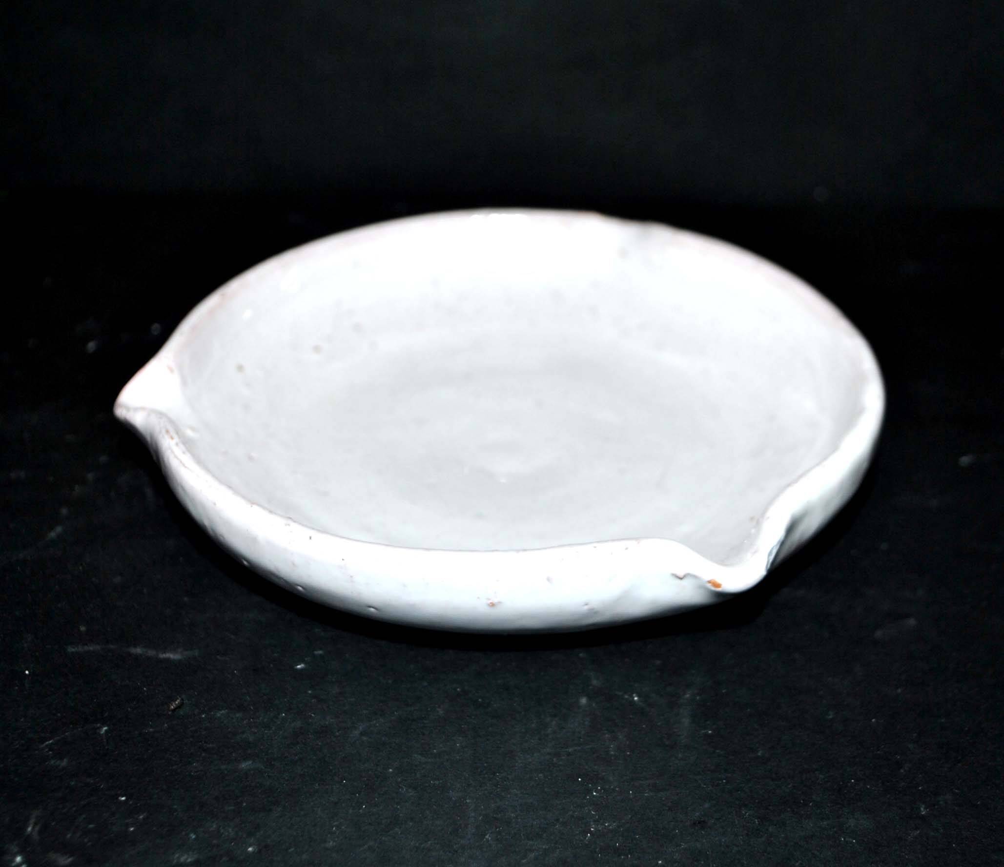 VALLAURIS, Vintage ceramic empty pocket ashtray signed LJJ Laurent Jacques et Juliette 1960